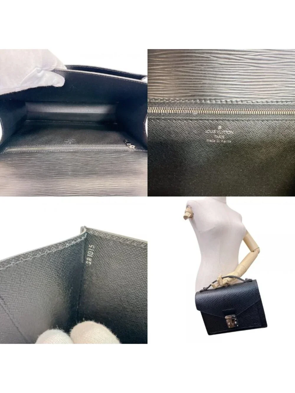 Louis Vuitton 2-Way Hand Business Monceau 28 Epi Shoulder Bag